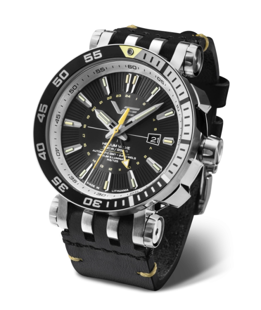 Reloj Vostok Hombre NH34-575A718 Piel Negra Acero Automático