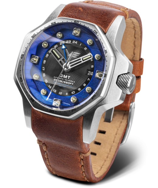 Reloj Vostok Hombre NH34-640A701 Piel Marrón Acero Automático