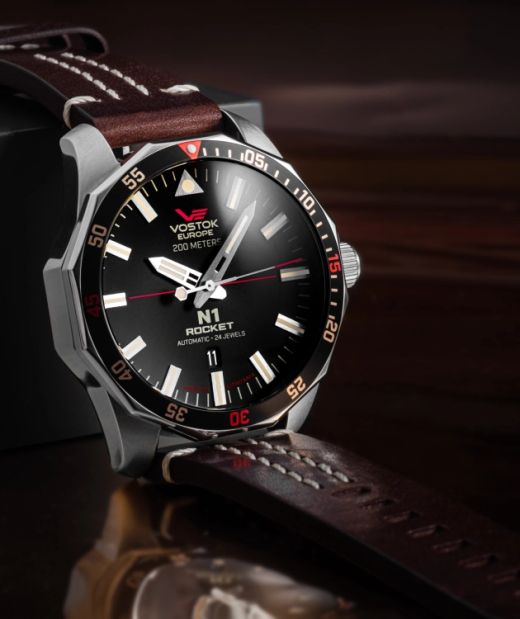 Reloj Vostok Hombre NH35-225A709 Piel Marrón Acero Automático