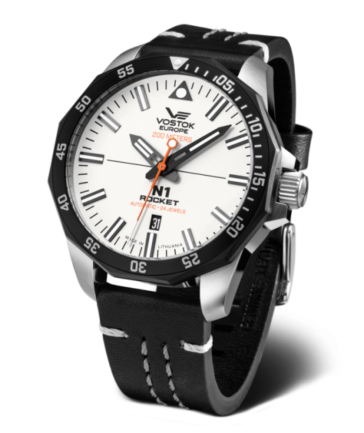 Reloj Vostok Hombre NH35-225E711 Piel Negra Acero Automático