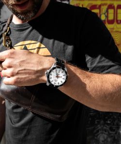 Reloj Vostok Hombre NH35-225E711 Piel Negra Acero Automático