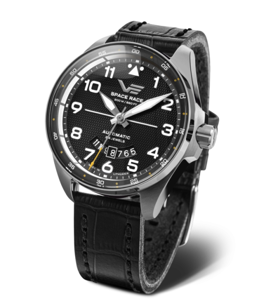 Reloj Vostok Hombre NH35-325A745 Piel Negra Acero Automático