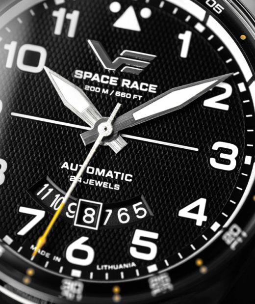 Reloj Vostok Hombre NH35-325A745 Piel Negra Acero Automático