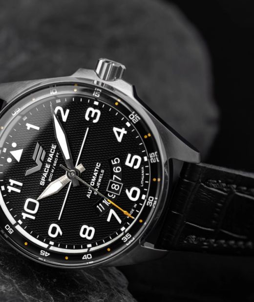Reloj Vostok Hombre NH35-325A745 Piel Negra Acero Automático