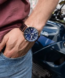 Reloj Vostok Hombre NH35-325B746 Piel Marrón Acero Automático