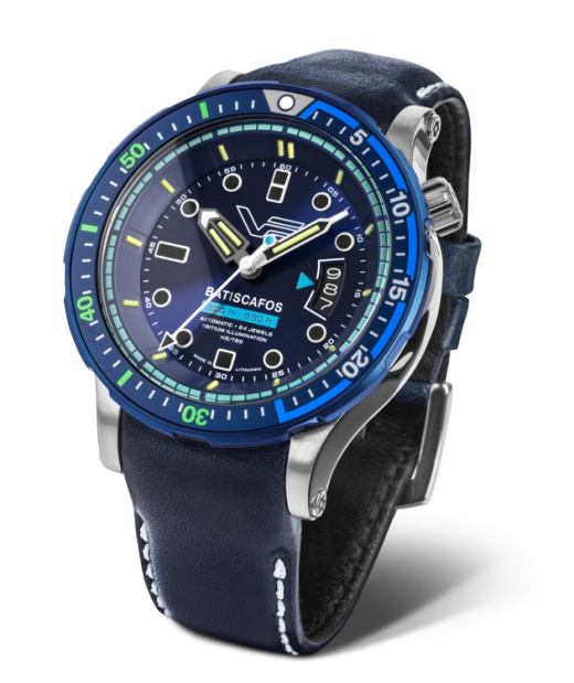 Reloj Vostok Hombre NH35-511E768 Piel Azul Acero Automático