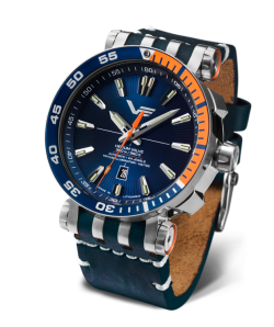 Reloj Vostok Hombre NH35-575A715 Piel Azul Acero Automático