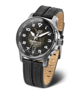 Reloj Vostok Hombre NH35-592A758 Piel Negra Acero Automático