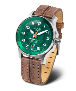 Reloj Vostok Hombre NH35-592A759 Piel Marrón Acero Automático
