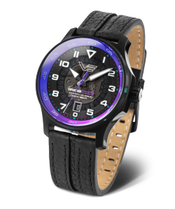 Reloj Vostok Hombre NH35-592C760 Piel Negra Acero Automático