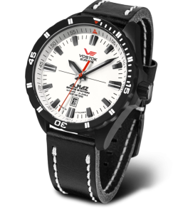 Reloj Vostok Hombre NH35A-320C680 Piel Negra Acero Negro Automático