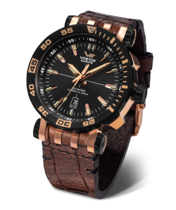 Reloj Vostok Hombre NH35A-575E282 Piel Marrón Acero Rose Analógico