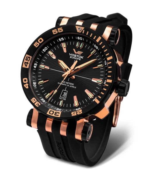 Reloj Vostok Hombre NH35A-575E282 Piel Marrón Acero Rose Analógico