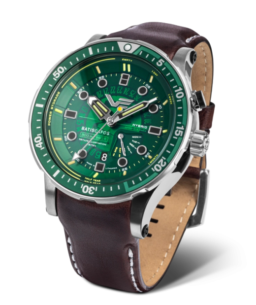 Reloj Vostok Hombre PX84-511A770 Piel Marrón Acero Automático