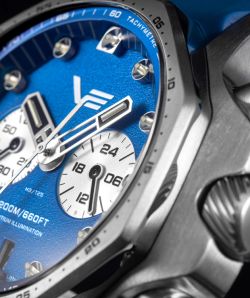 Reloj Vostok Hombre VK64-640A700 Piel Azul Cronógrafo Acero Analógico