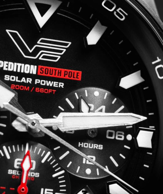 Reloj Vostok Hombre VR42-592A761 Piel Negra Cronógrafo Acero Solar
