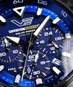 Reloj Vostok Hombre VR42-592A762 Piel Marrón Cronógrafo Acero Solar