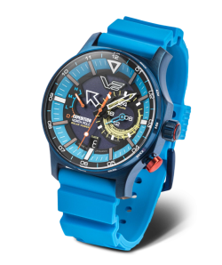 Reloj Vostok Hombre VS57-595D736 Piel Marrón Acero Azul Solar