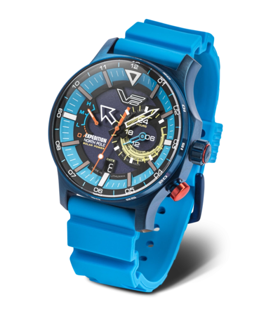 Reloj Vostok Hombre VS57-595D736 Piel Marrón Acero Azul Solar