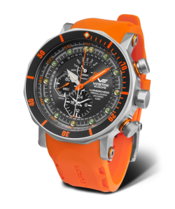 Reloj Vostok Hombre YM86-620A506 Piel Negra Cronógrafo Acero Analógico