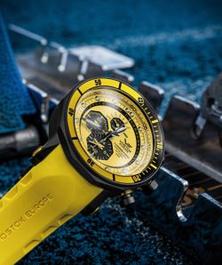 Reloj Vostok Hombre YM86-620C504 Piel Negra Cronógrafo Acero Analógico