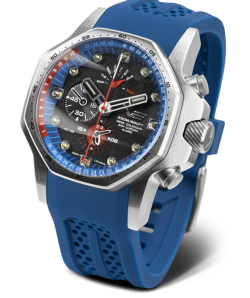 Reloj Vostok Hombre YM86-640A696 Piel Marrón Cronógrafo Acero Analógico