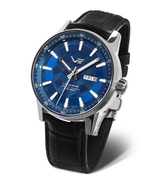 Reloj Vostok Hombre YN56-561A799 Piel Azul Acero Automático