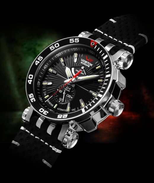 Reloj Vostok Hombre YN84-575A538 Piel Negra Acero Automático