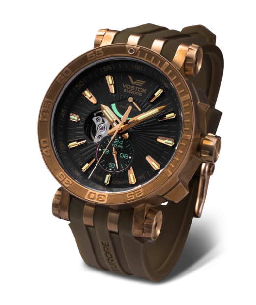 Reloj Vostok Hombre YN84-575O540 Piel Marrón Bronce Automático