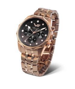Reloj Vostok Mujer JS20-125B751 Cronógrafo Acero Rose Analógico