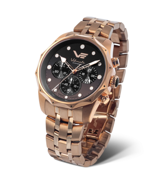 Reloj Vostok Mujer JS20-125B751 Cronógrafo Acero Rose Analógico