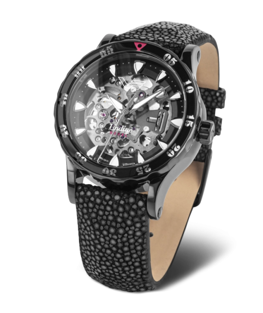 Reloj Vostok Mujer NH72-515D766 Piel Negra Acero Automático