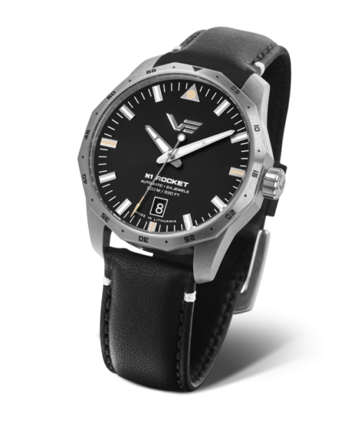Reloj Vostok NH35-125A747 Piel Negra Acero Automático