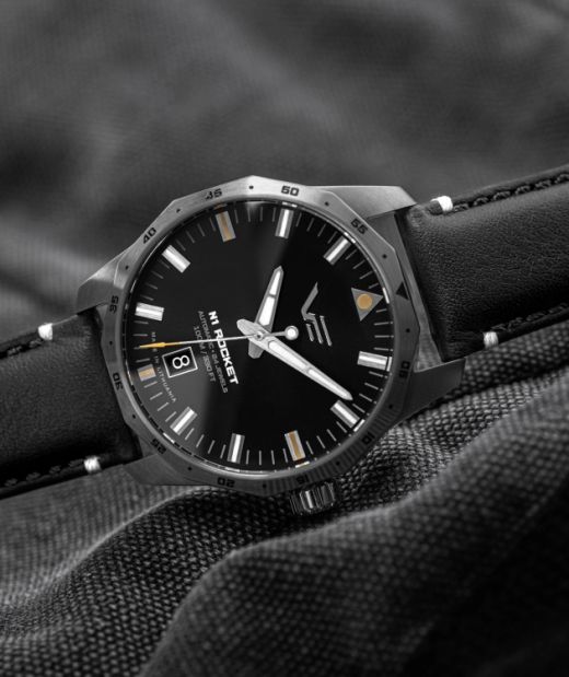 Reloj Vostok NH35-125A747 Piel Negra Acero Automático