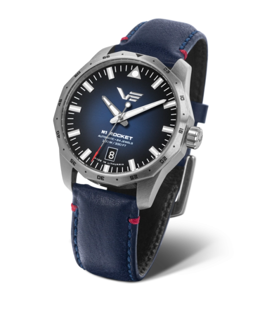 Reloj Vostok NH35-125A748 Piel Azul Acero Automático