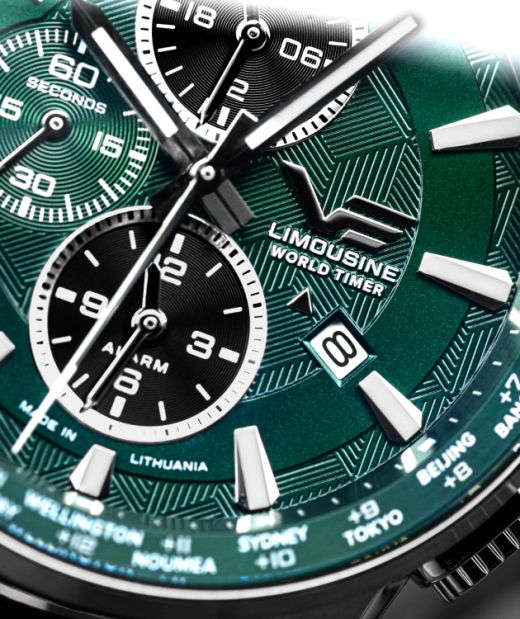 Reloj Vostok YM26-561A790 World Timer Piel Marrón Acero Analógico