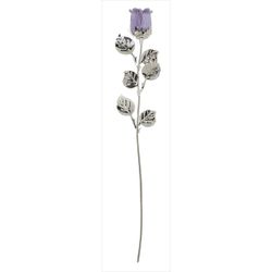 Rosa Tallo Largo Latón 30cm 1765V Morada Bicolor Bronce