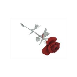 Rosa Tallo Latón 26cm NF0050M-R Roja