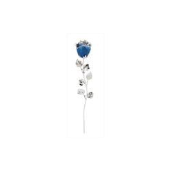 Rosa Tallo Latón 33cm 2058BS Azul Bicolor Blanca