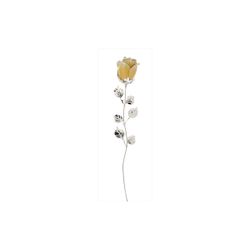 Rosa Tallo Latón 33cm 2058GS Amarilla Bicolor Blanca