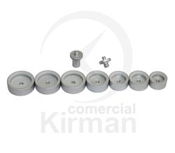 Set Acero 043056 Surtido 7 Tases 2 Adaptadores
