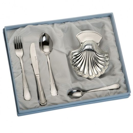 Concha Metal Cutlery Set 4 Pieces LU8231