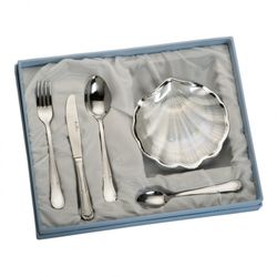 Set Concha Nacar Cubiertos 4 Piezas LU8229