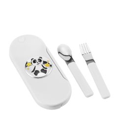 Set Cubiertos Plástico PA3003/03B Panda & Estrellas