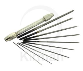 Set Escariadores 54000 (10) Escariadores 0.8 a 2.6mm Con Mandril 4 Piezas.