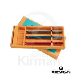 Set Husillos Bergeon Aluminio 55062 (3) Unidades Escariar Virolas