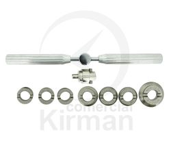 Set Llave Acero 18.50-36.50mm 48118 (7) Unidades Abrir-Cerrar Fondos Tipo RX + Herramienta
