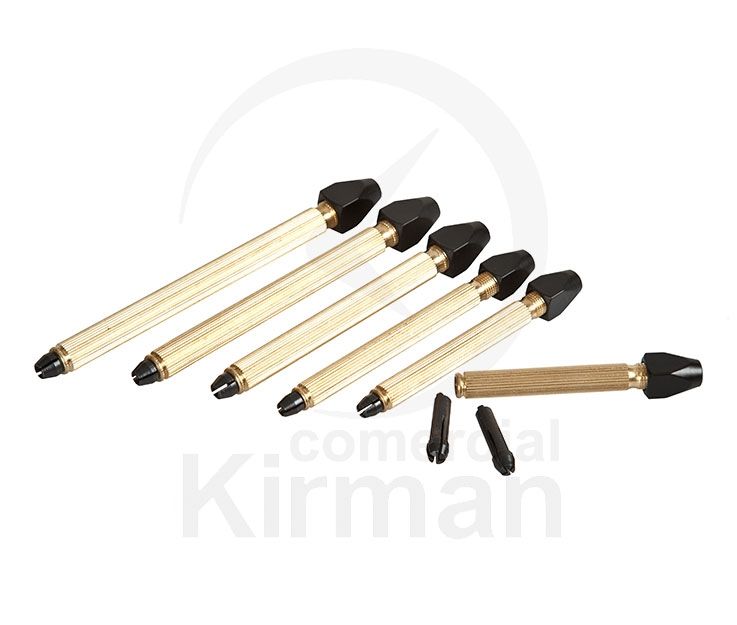 Set Mandriles Latón Niquelado 28107 (6) Mandriles Cabeza cuadrada.