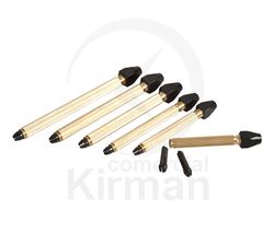 Set Mandriles Latón Niquelado 28107 (6) Mandriles Cabeza cuadrada.