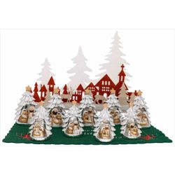 Set Pesebre Navidad Cerámica NK8673 (12) Unidades